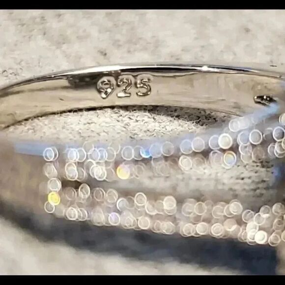 WEEKEND SALE* Stunning Pave White Sapphire Ring - Picture 7 of 8